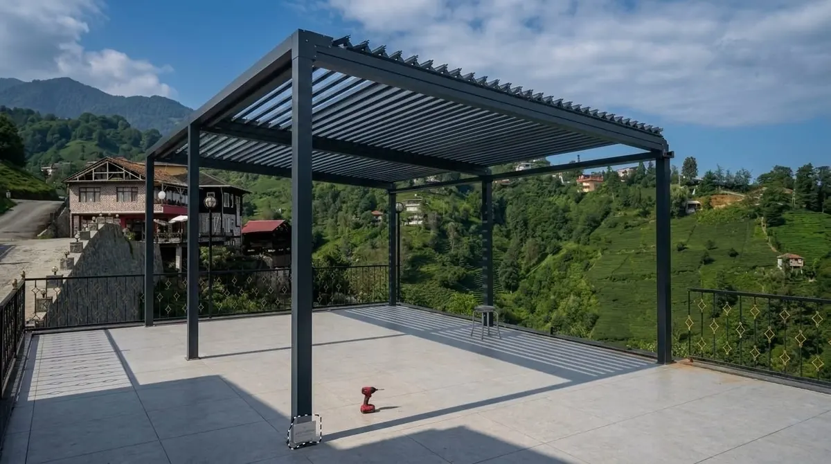 Bioklimatik pergola teras