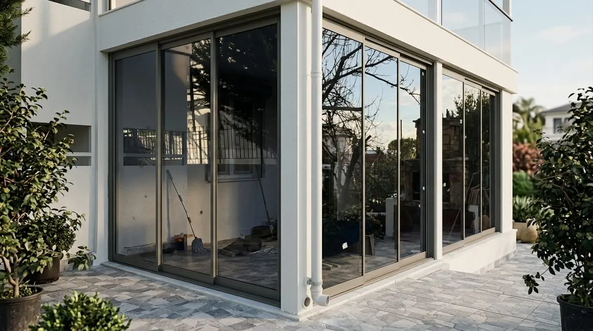 Sürme Cam Balkon · Veranda sürme cam balkon