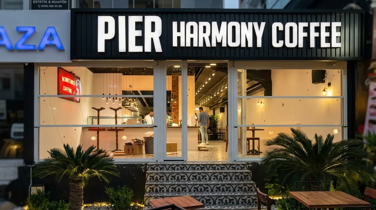 Pier Harmony · Cafe Pier Harmony dış cephe vitrin